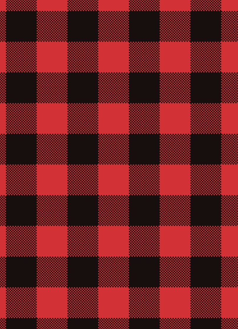 Holiday Card Back//Red Plaid