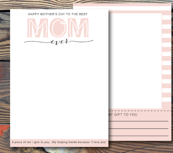 Printable Mother's Day Cards & Gifts That Every Mom Will Love
