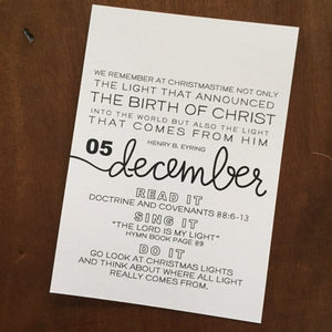 Advent Calendars-Spirit of Christmas LDS Calendar Kit
