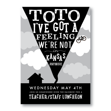 Party Invitations-Toto We're Not In Kansas
