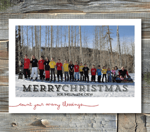 Holiday Card//Count Your Blessings