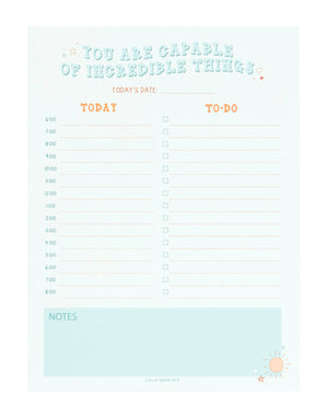 Incredible Things Daily Planning Notepad