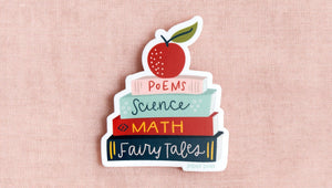 Stack of Books School Days Sticker