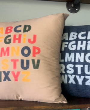 Alphabet Pillow