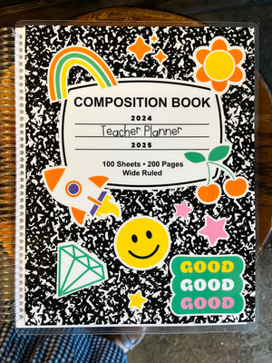 Teacher Planner-Composition Book