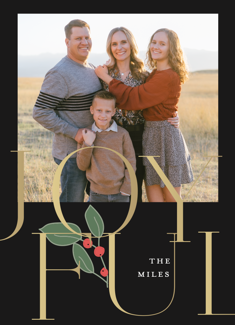 Holiday Card//Miles
