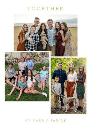 Holiday Card Back//Together We Make A Family