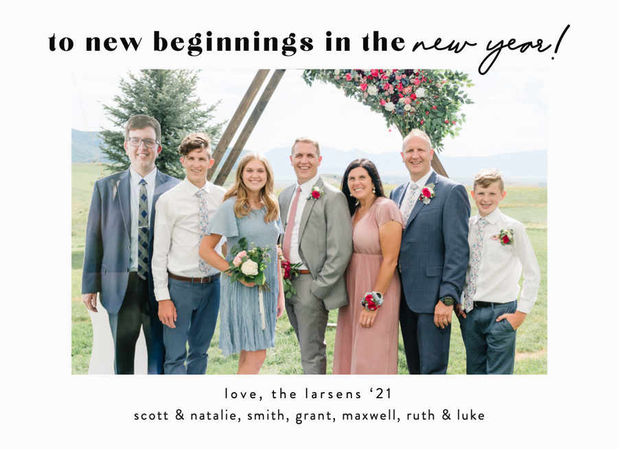 Holiday Card//New Beginnings