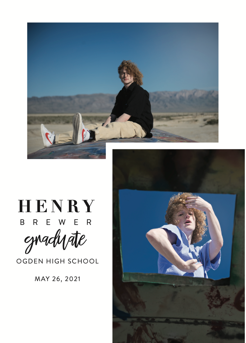 Graduation Card Back//Henry