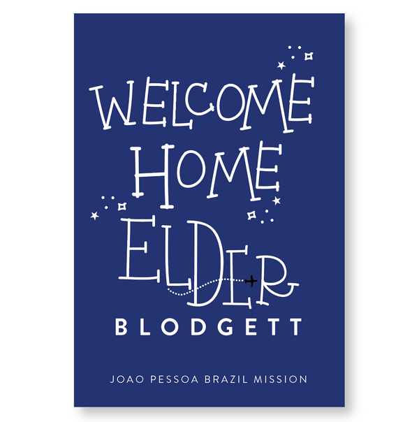 Elder Missionary Welcome Home B//Airport Poster - Stone Mountain Press