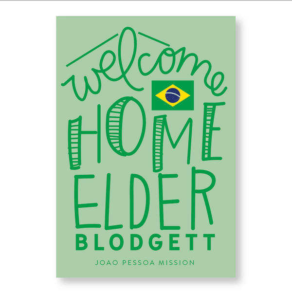 Elder Missionary Welcome Home A//Airport Poster - Stone Mountain Press