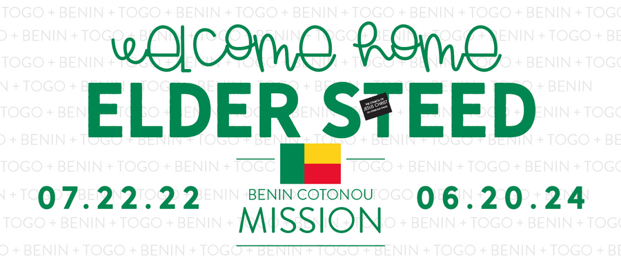 Elder Missionary Welcome Home Large Banner A