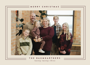 Holiday Card//Baumgartner Christmas