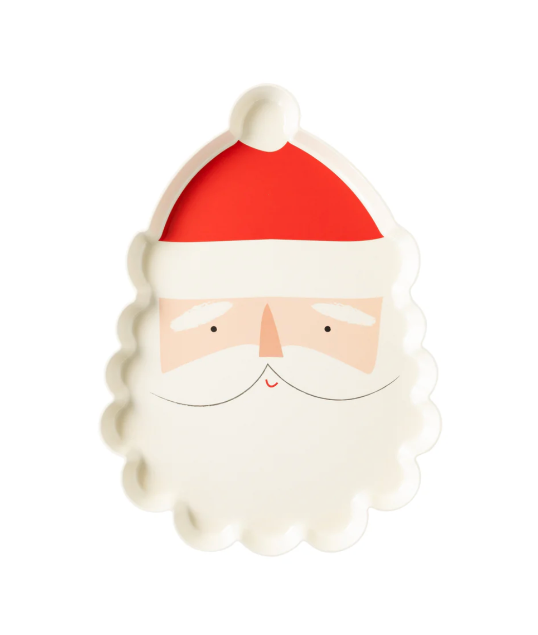 Believe Santa Head Melamine Platter