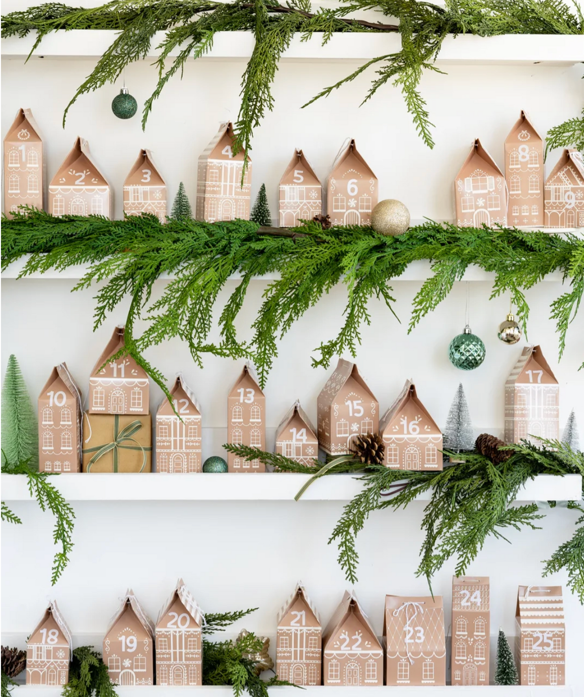 Gingerbread Advent Boxes