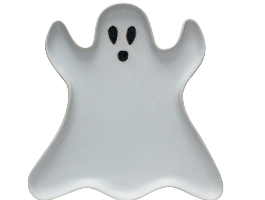 Stoneware Ghost Shaped Plate