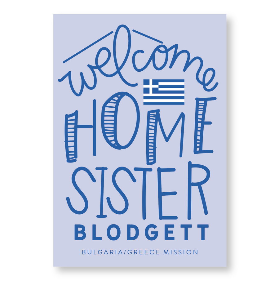 Sister Missionary Welcome Home A//Airport Poster