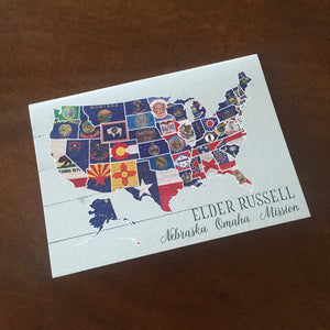 Notecards-Flag Map