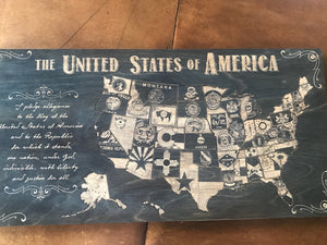 The United States Of America Wood Puzzle