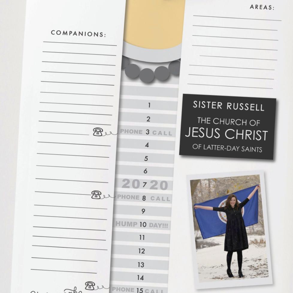 Poster-Missionary Countdown (Sister) - Stone Mountain Press