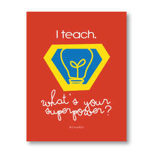 Planner-Teacher Superhero