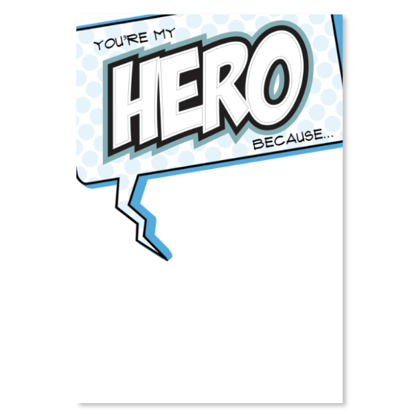 You're My Hero Because Poster