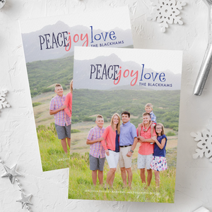 Holiday Card//Peace+Joy+Love