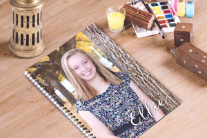 Notebooks-Photo and Young Women Theme