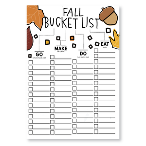 Posters-Fall Bucket List