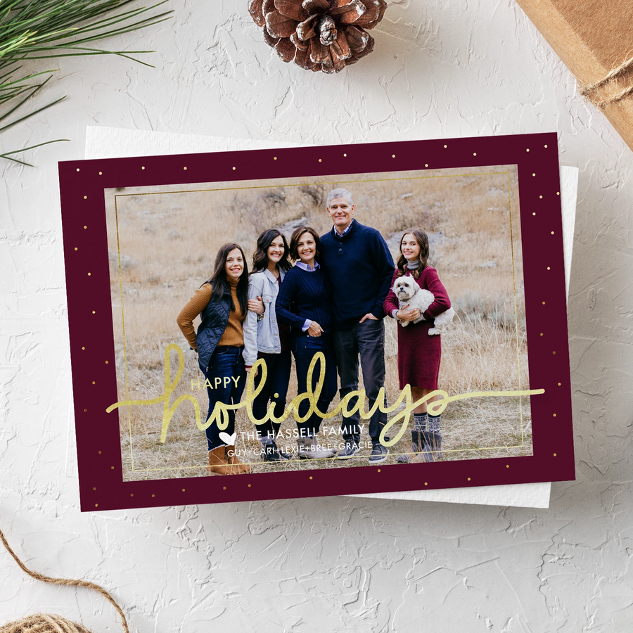 Holiday Card-Christmas Wrapping