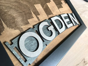 Wooden Ogden Sign