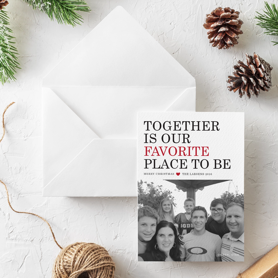 Holiday Card//Together is Our Favorite Place to Be