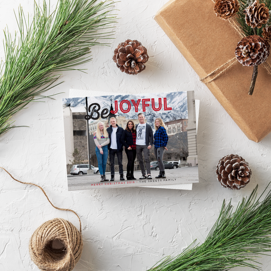 Holiday Card//Be Joyful