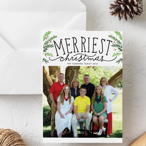 Holiday Card-Merriest Christmas