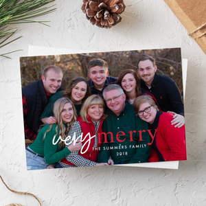 Holiday Card//Very Merry