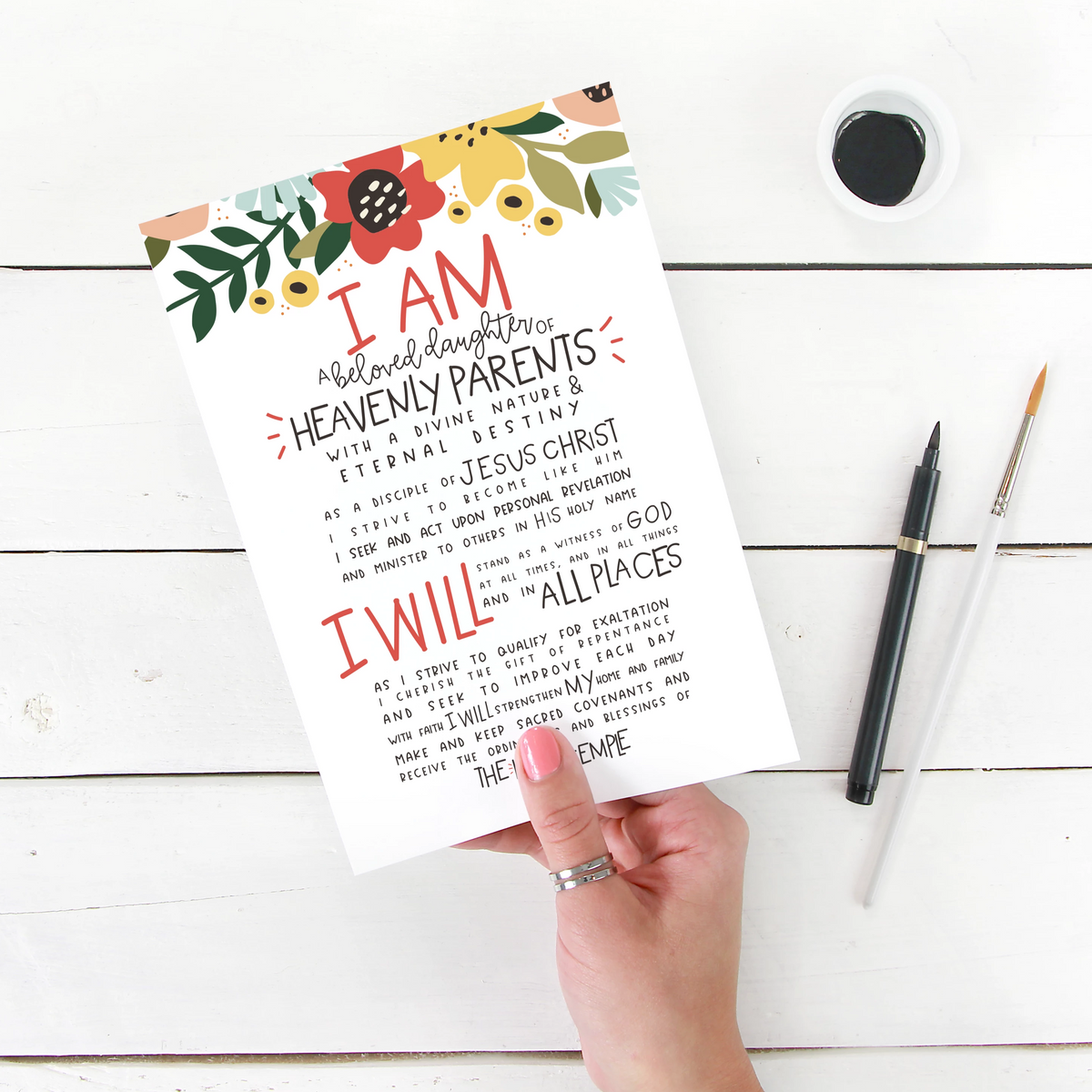 New Young Women Theme Printables - Stone Mountain Press