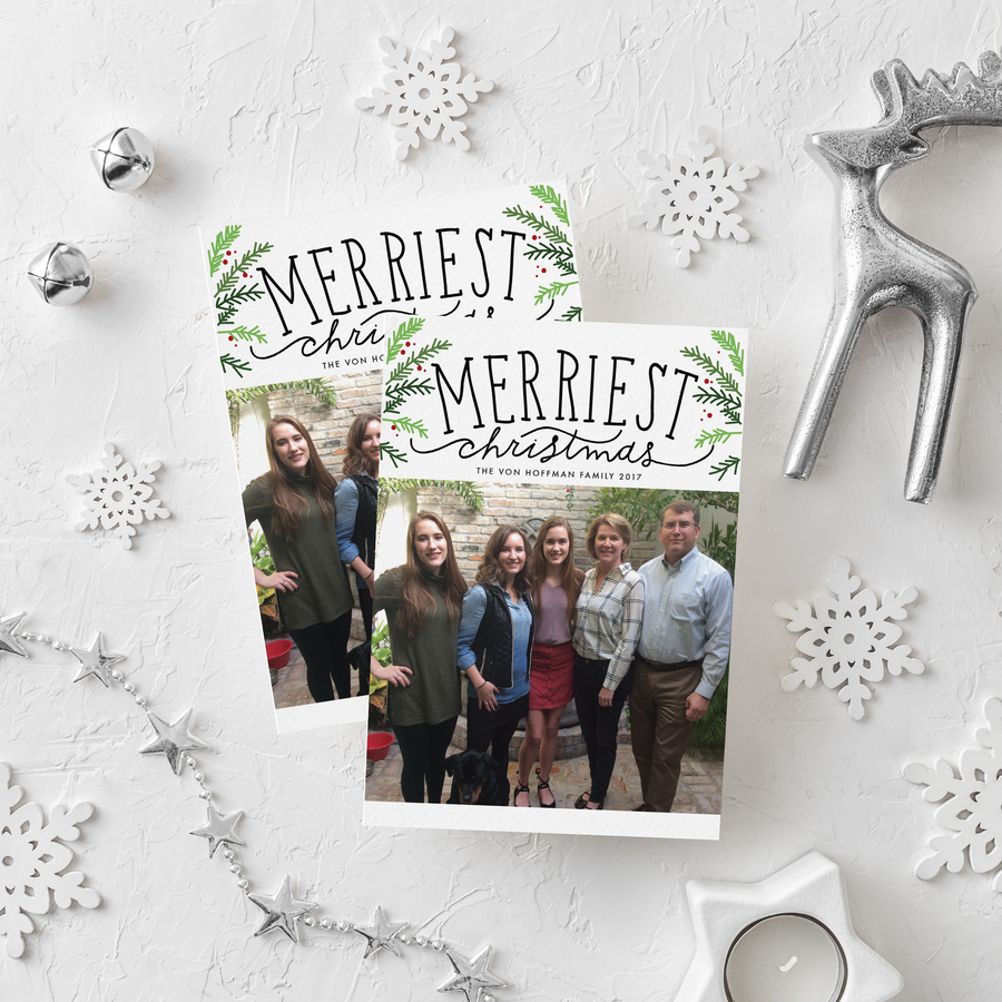 Holiday Card//Merriest Christmas