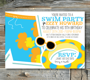 party invitations-make a splash (boy)